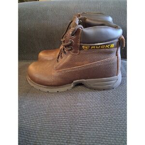 Rucks Brown 6" Steel Toe Work Boot NIB size 8